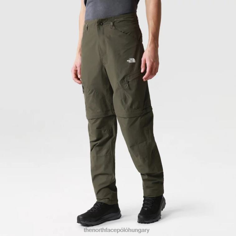 6T08T2115 új taupe zöld The North Face férfi felfedező kabrió normál szűkülő nadrág