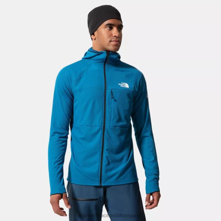 6T08T1316 banff kék The North Face férfi summit sorozat futurefleece kapucnis kabát