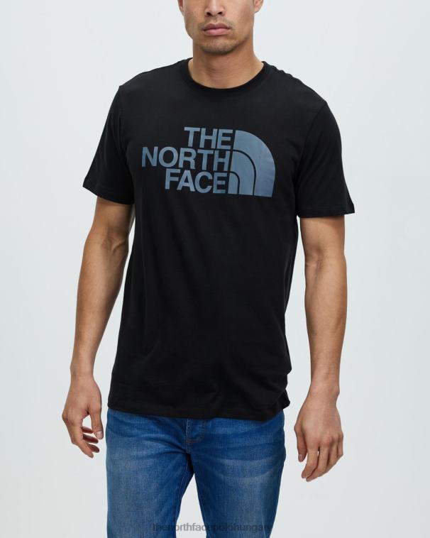 6T08T6977 szürke The North Face fél kupola ss póló