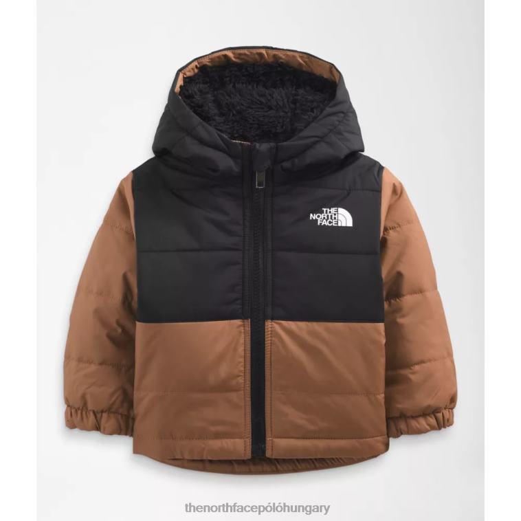 6T08T5936 barnára pirított The North Face Baba megfordítható rögzítésű chimbo teljes cipzáras kapucnis kabát