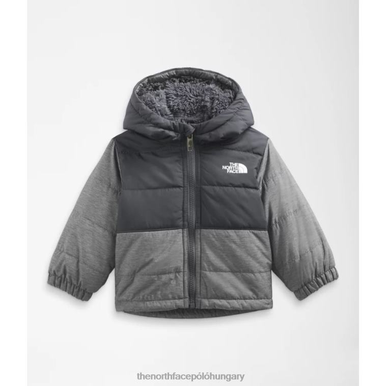 6T08T5937 szürke The North Face Baba megfordítható rögzítésű chimbo teljes cipzáras kapucnis kabát