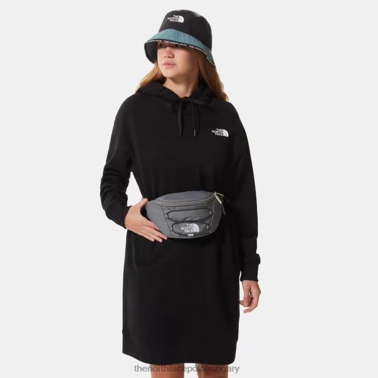6T08T1226 fekete The North Face női zumu kapucnis ruha