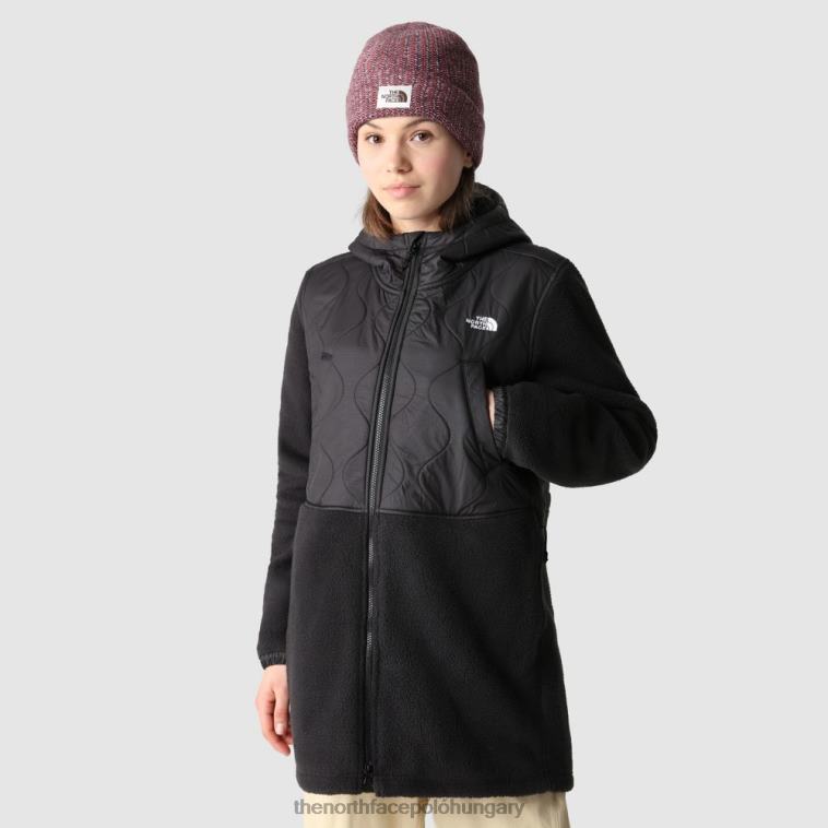 6T08T1623 fekete The North Face női royal arch gyapjú parka